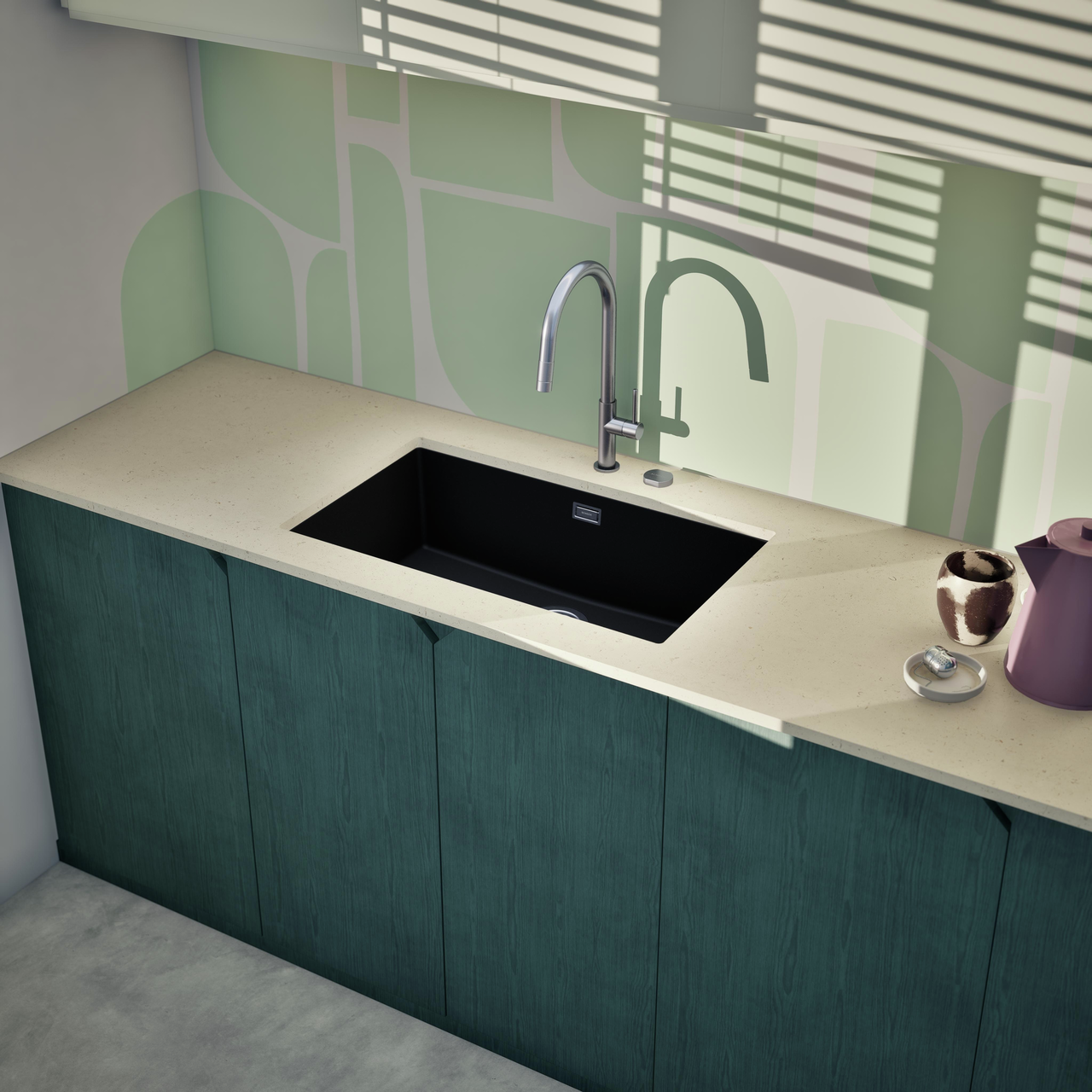 Dřez FORMHAUS D-100LS NERO